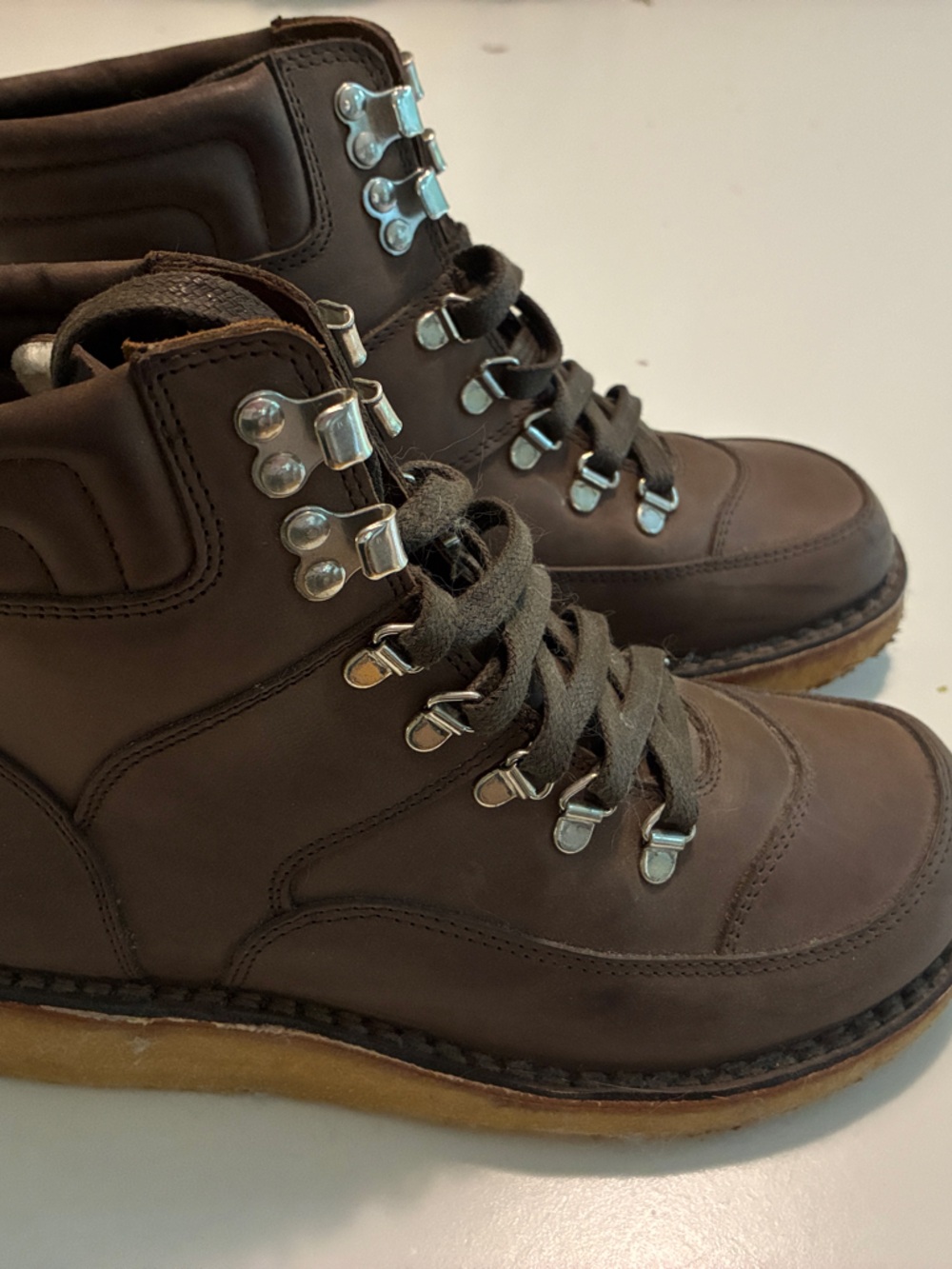Swedish Hasbeens Platform Women’s Lace Up Boot